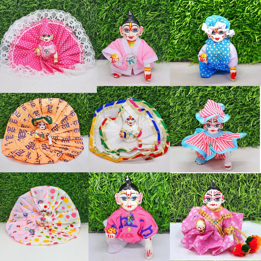 Summer Western Combo of 9 pcs For Laddu gopal Ji (Random Colour and prints)