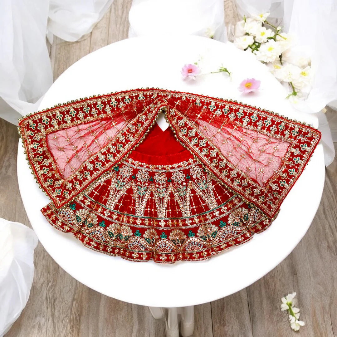 Durga Set – Bridal Style Can-Can Lehenga Choli