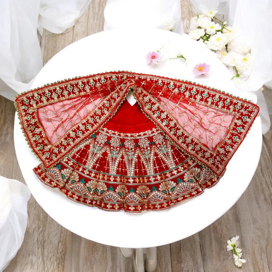 Durga Set – Bridal Style Can-Can Lehenga Choli